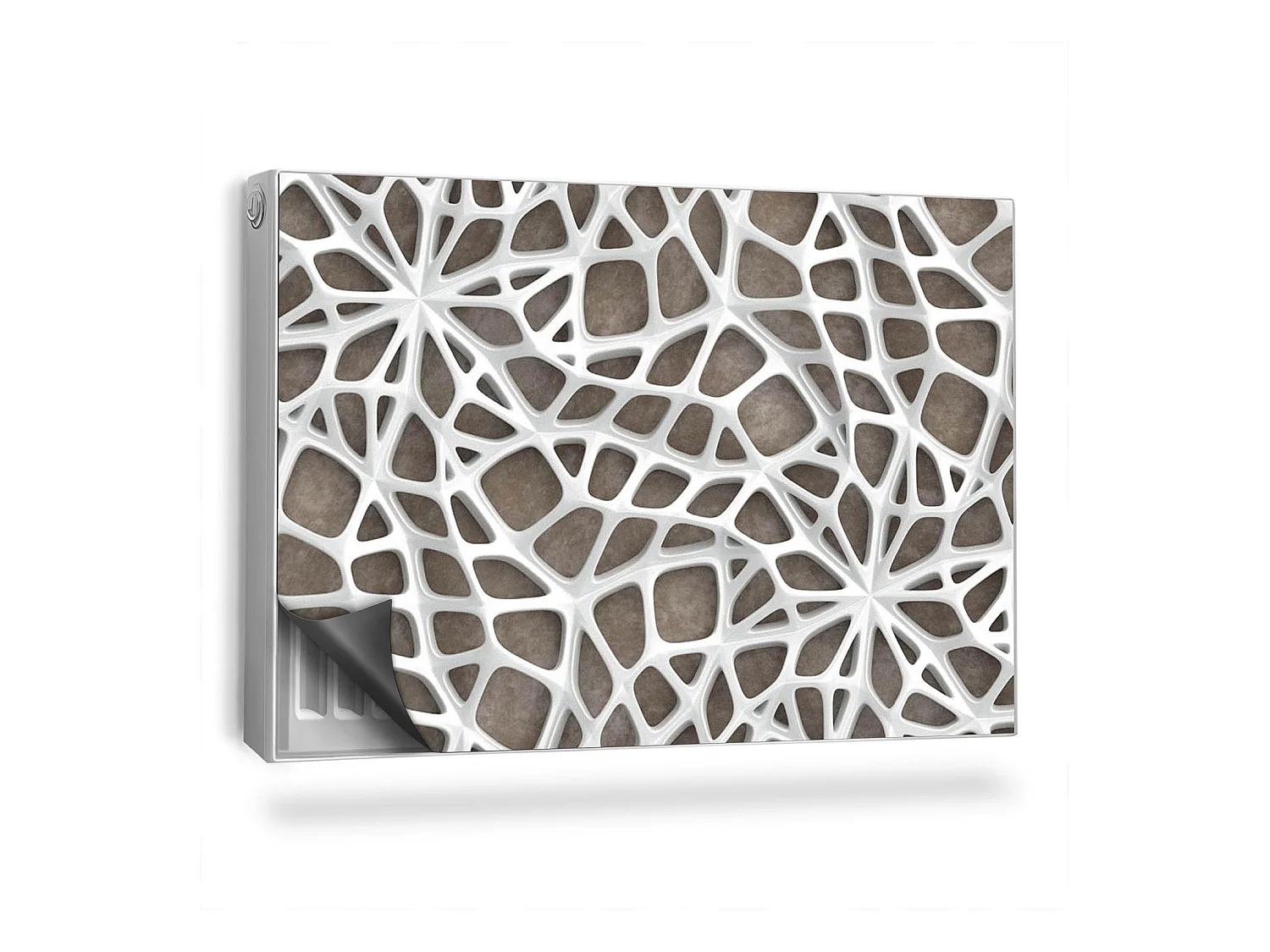 Tapis magnétique pour radiateur - Toile d'araignée - 90x60 cm