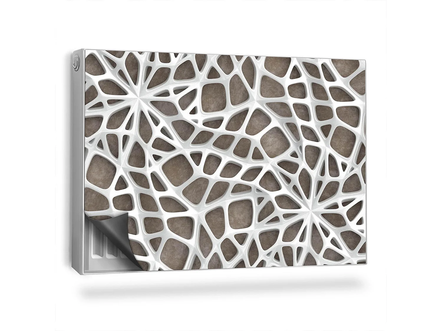 Tapis magnétique pour radiateur - Toile d'araignée - 90x60 cm