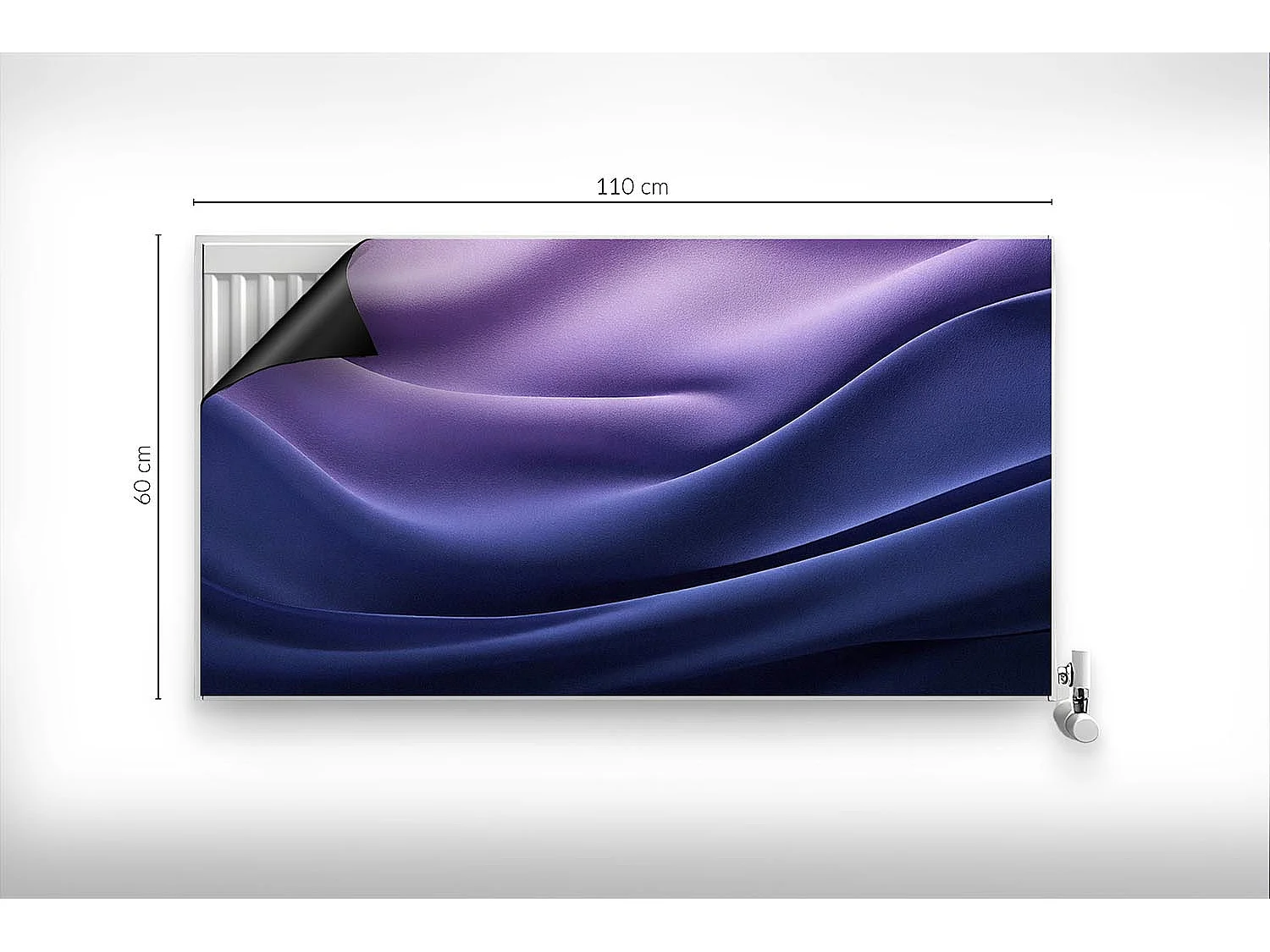 Magnetische Matte für Heizkörper - Satinierter Farbverlauf - 110x60 cm