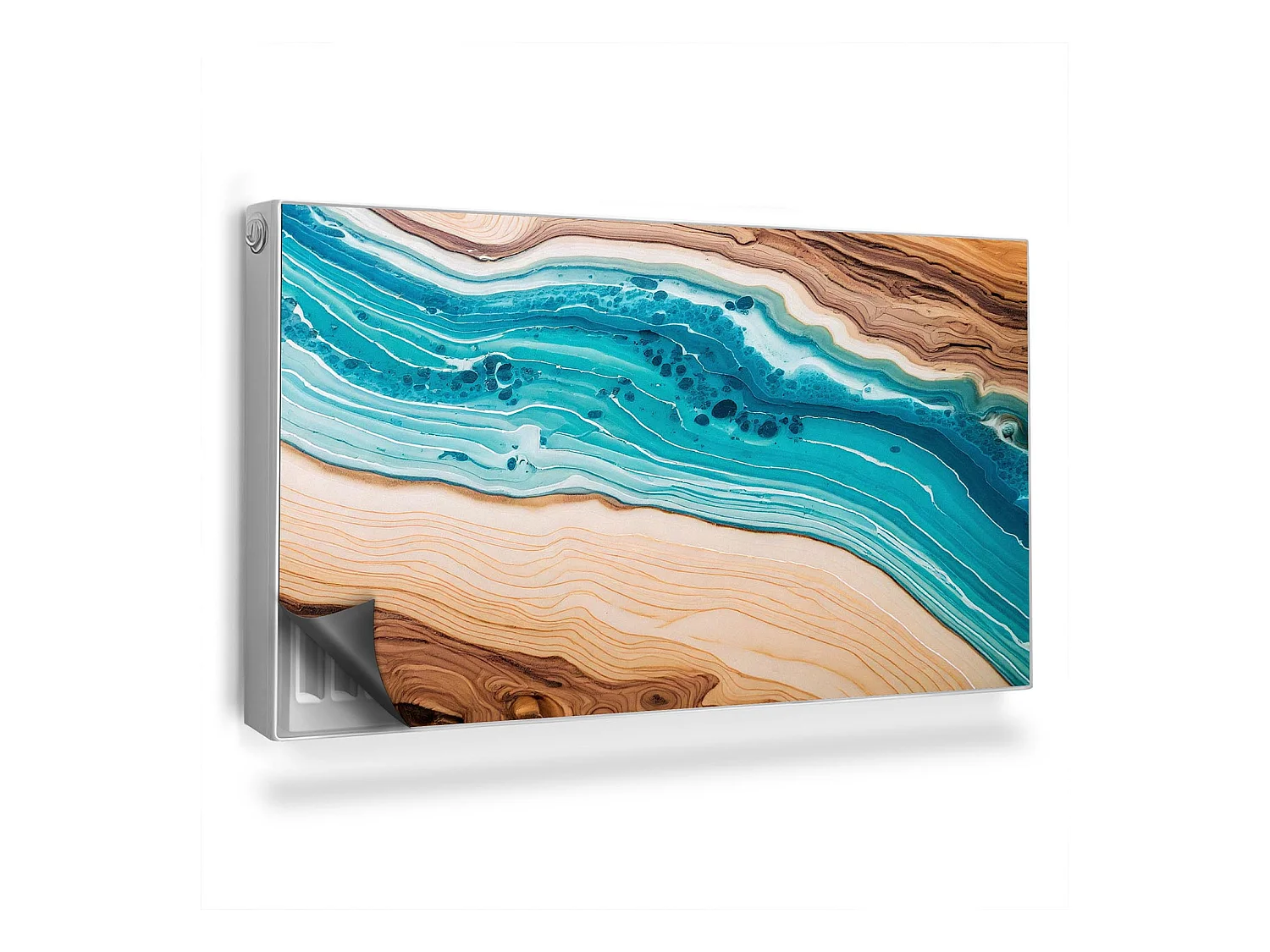 Tapis magnétique pour radiateur - Résine bleue - 110x60 cm