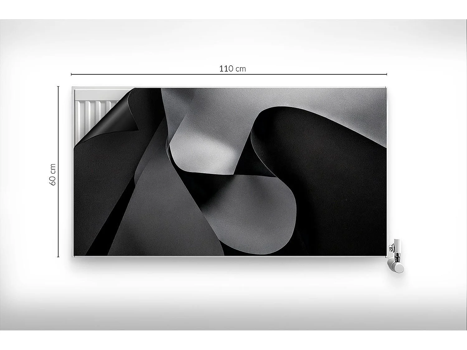 Tapis magnétique pour radiateur - Abstraction géométrique - 110x60 cm