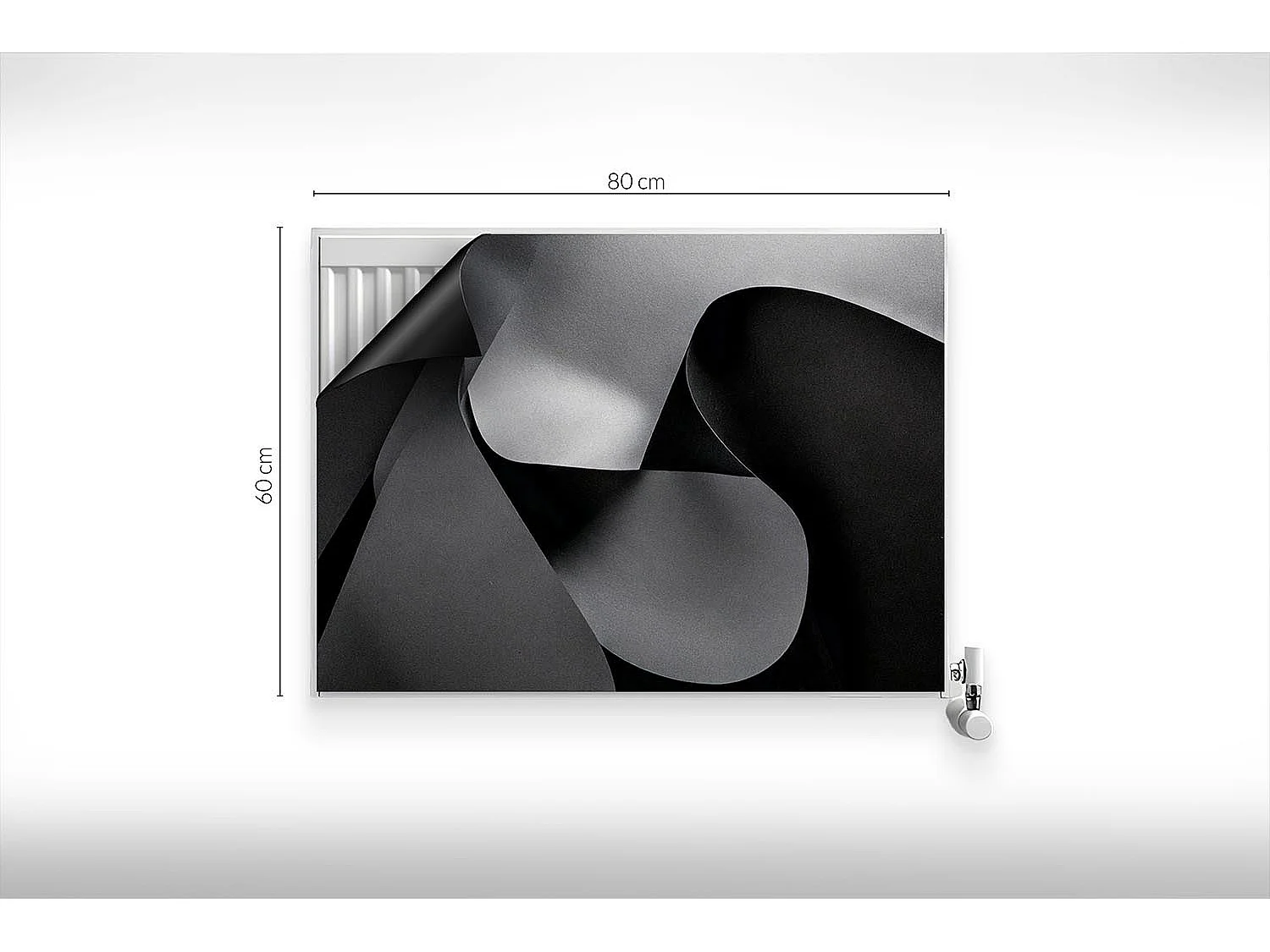 Tapis magnétique pour radiateur - Abstraction géométrique - 80x60 cm