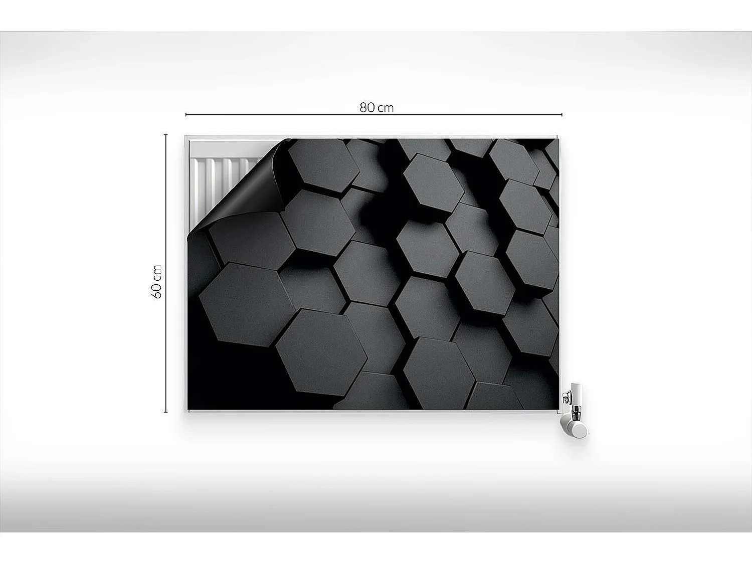 Magnetische Matte für Heizkörper - Geometrische Muster - 80x60 cm