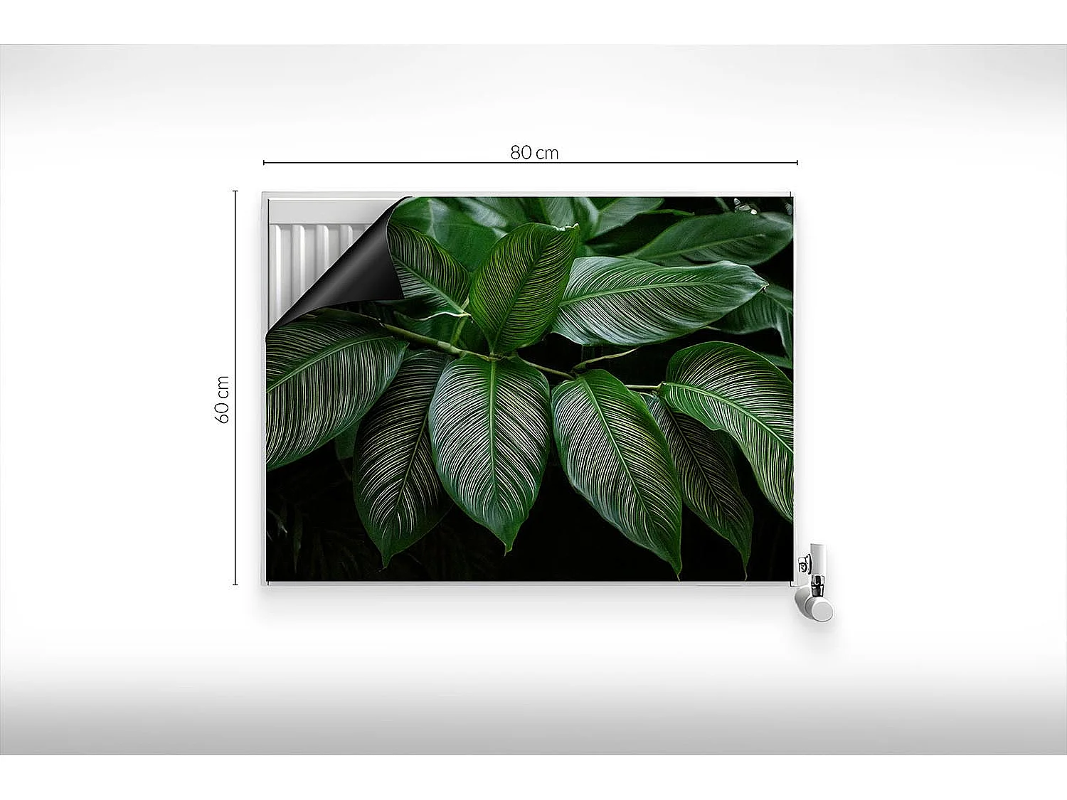 Magnetische Matte für Heizkörper - Tropischer Zweig - 80x60 cm