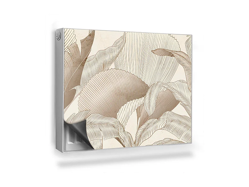 Magnetische Matte für Heizkörper - Blattmuster - 80x60 cm