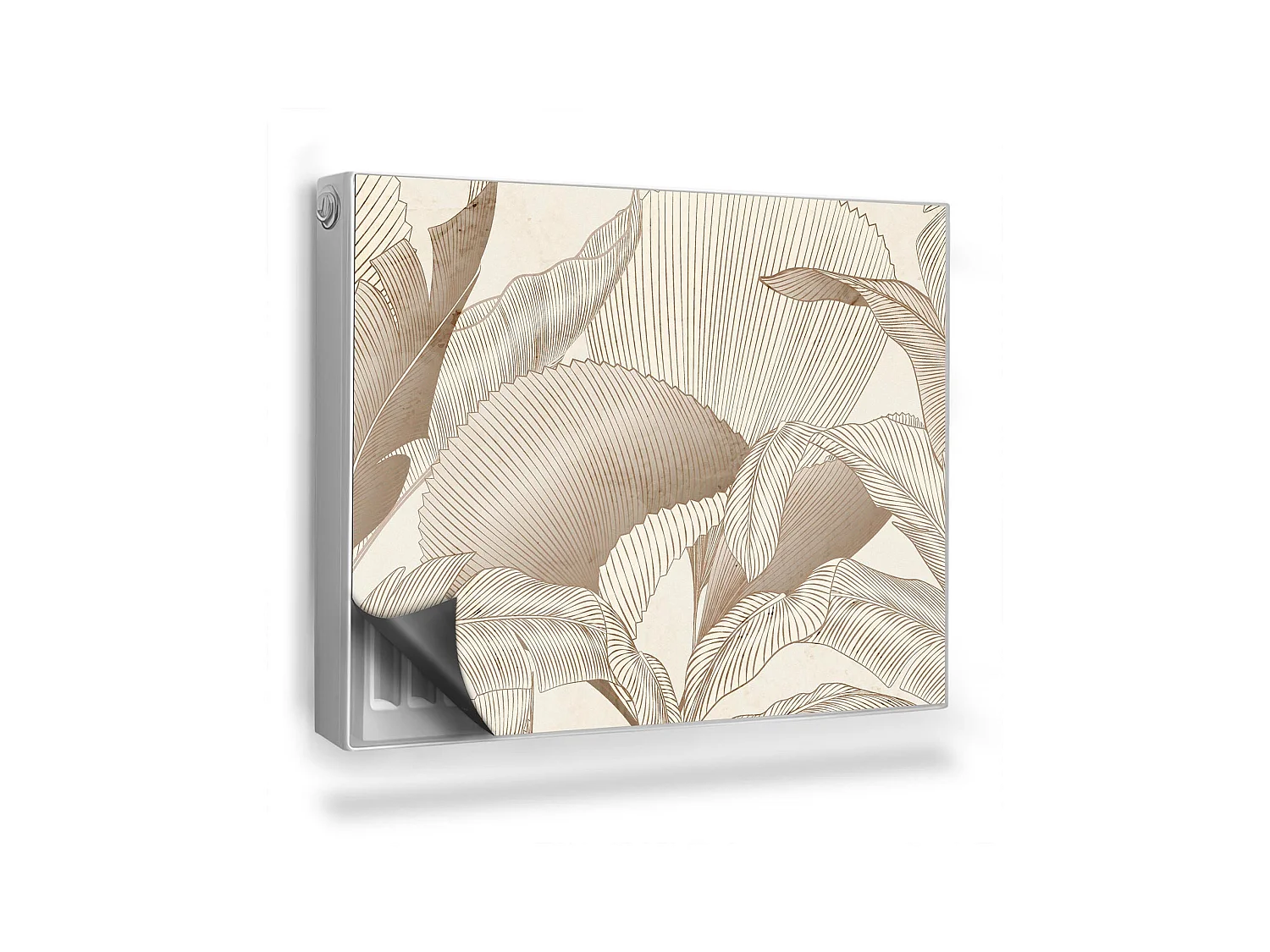 Tapis magnétique pour radiateur - Modèles de feuilles - 80x60 cm