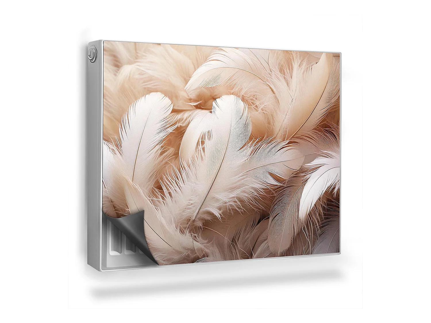 Tapis magnétique pour radiateur - Plumes brillantes - 80x60 cm