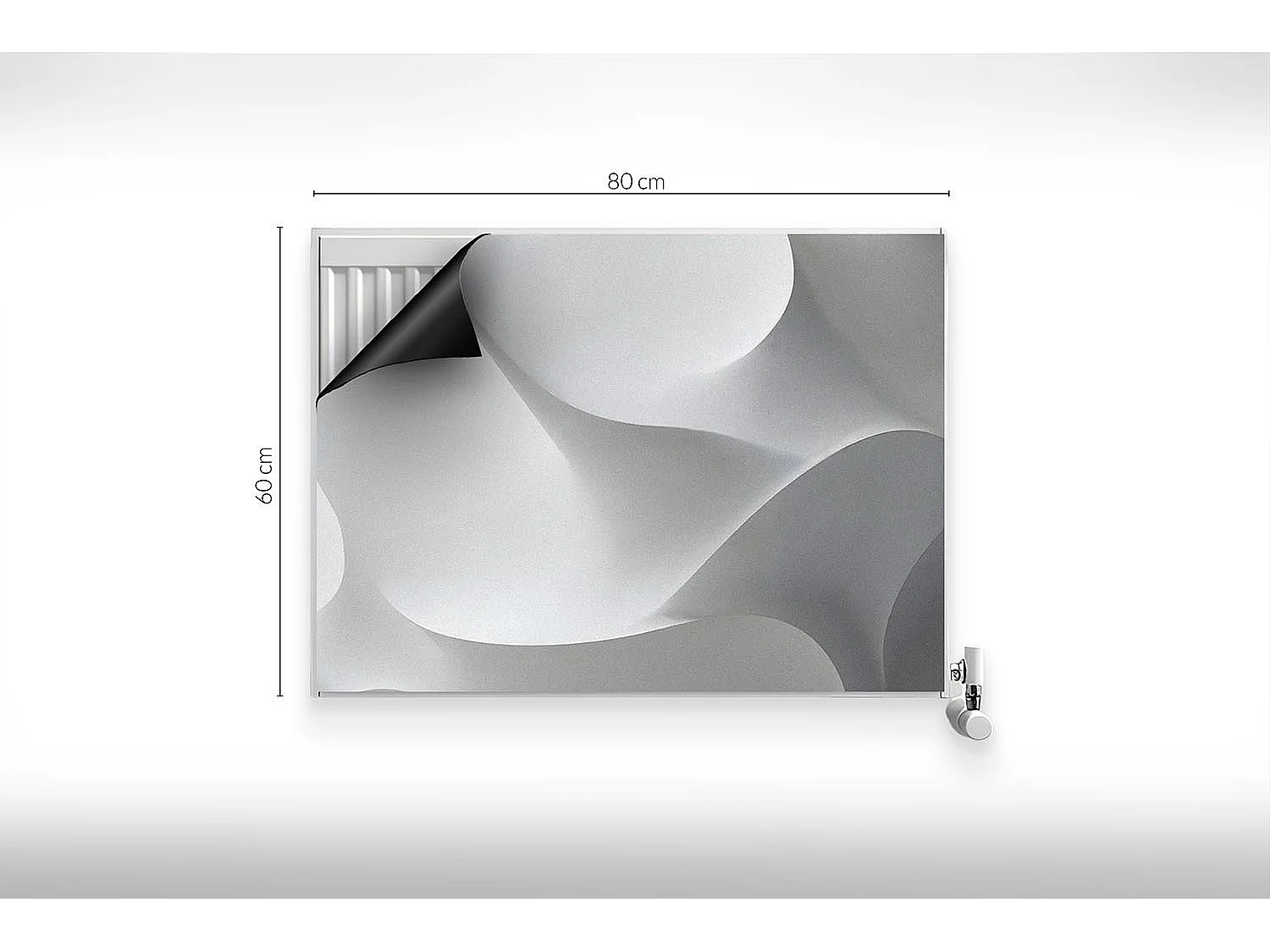 Magnetische Matte für Heizkörper - Abstraktion - 80x60 cm