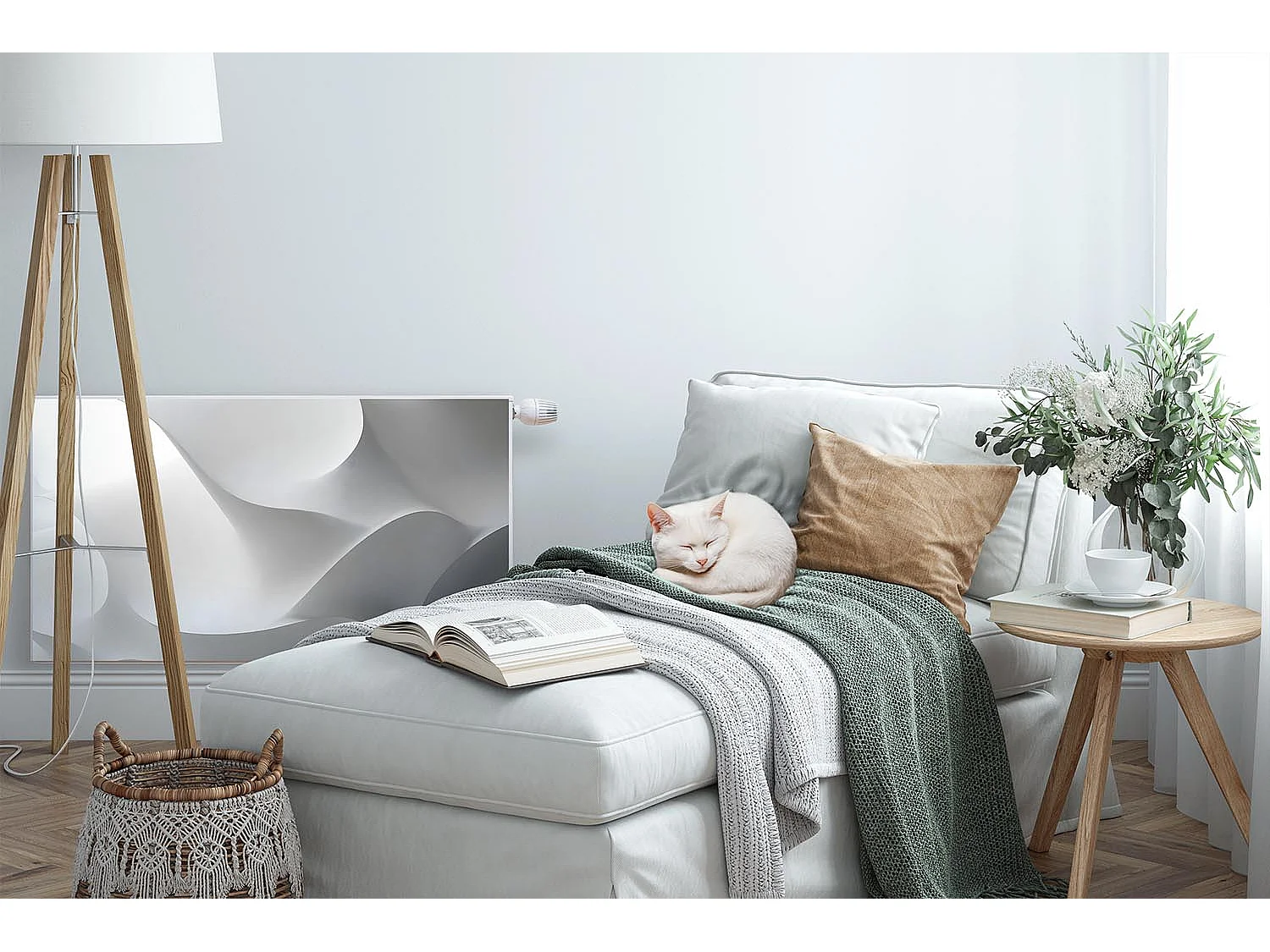 Magnetische Matte für Heizkörper - Abstraktion - 100x60 cm