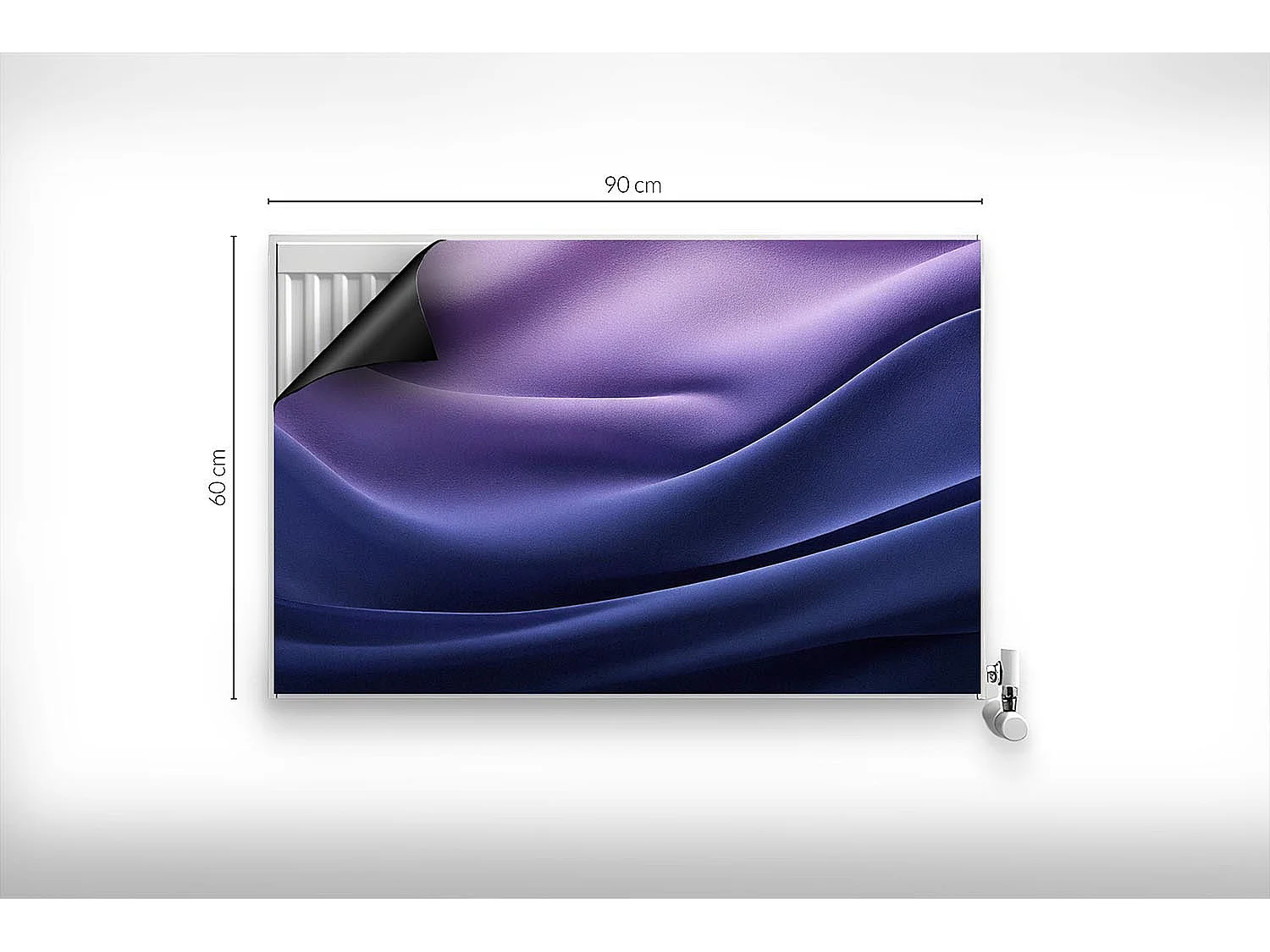 Magnetische mat voor radiator - Satijnen verloop - 90x60 cm