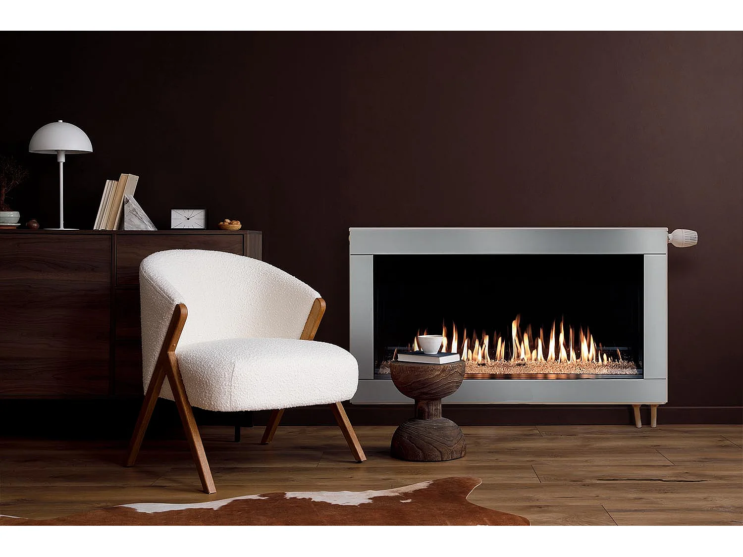 Tapete magnético para radiador - Chimenea - 90x60 cm