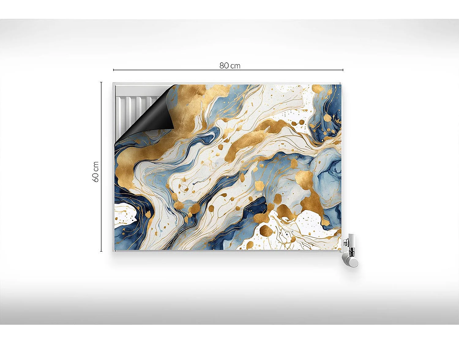 Magnetische mat voor radiator - Abstracte vlekken - 80x60 cm