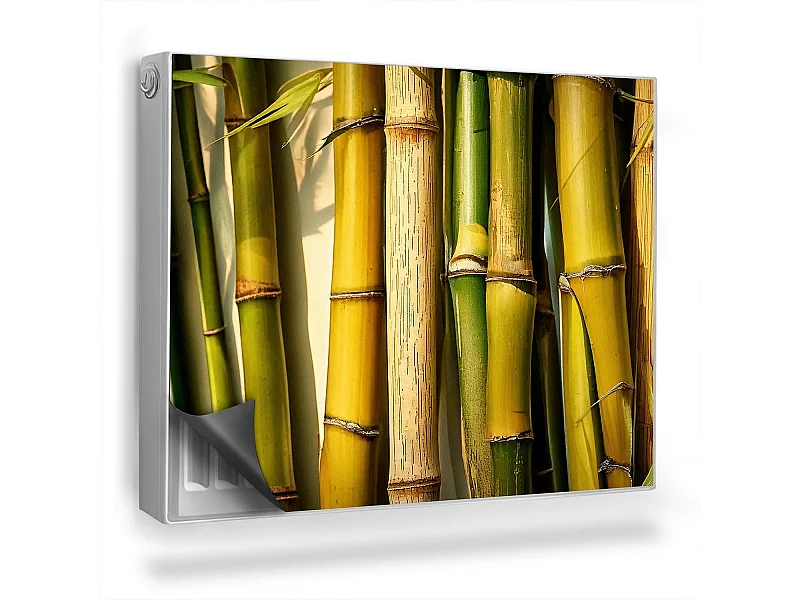 Magnetische Matte für Heizkörper - Bambusstängel - 80x60 cm