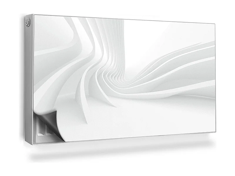 Magnetische mat voor radiator - Geometrische golven - 110x60 cm