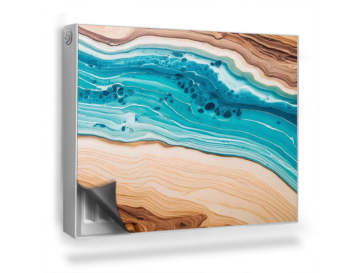 Tappeto magnetico per termosifone - Resina blu - 80x60 cm