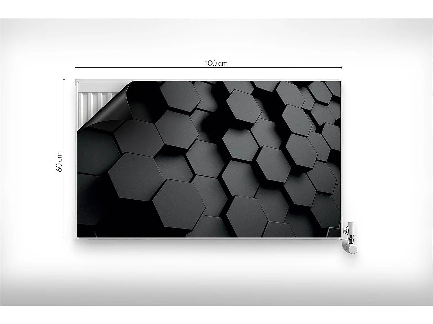 Magnetische Matte für Heizkörper - Geometrische Muster - 100x60 cm