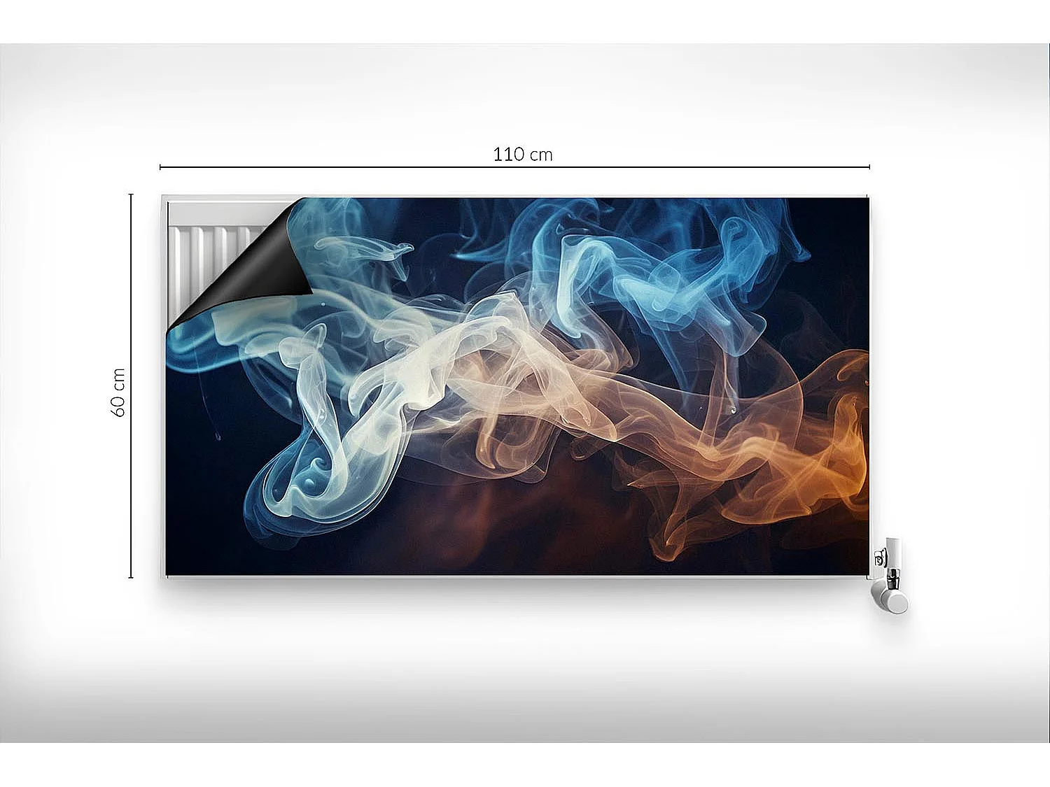 Magnetische Matte für Heizkörper - Farbiger Rauch - 110x60 cm
