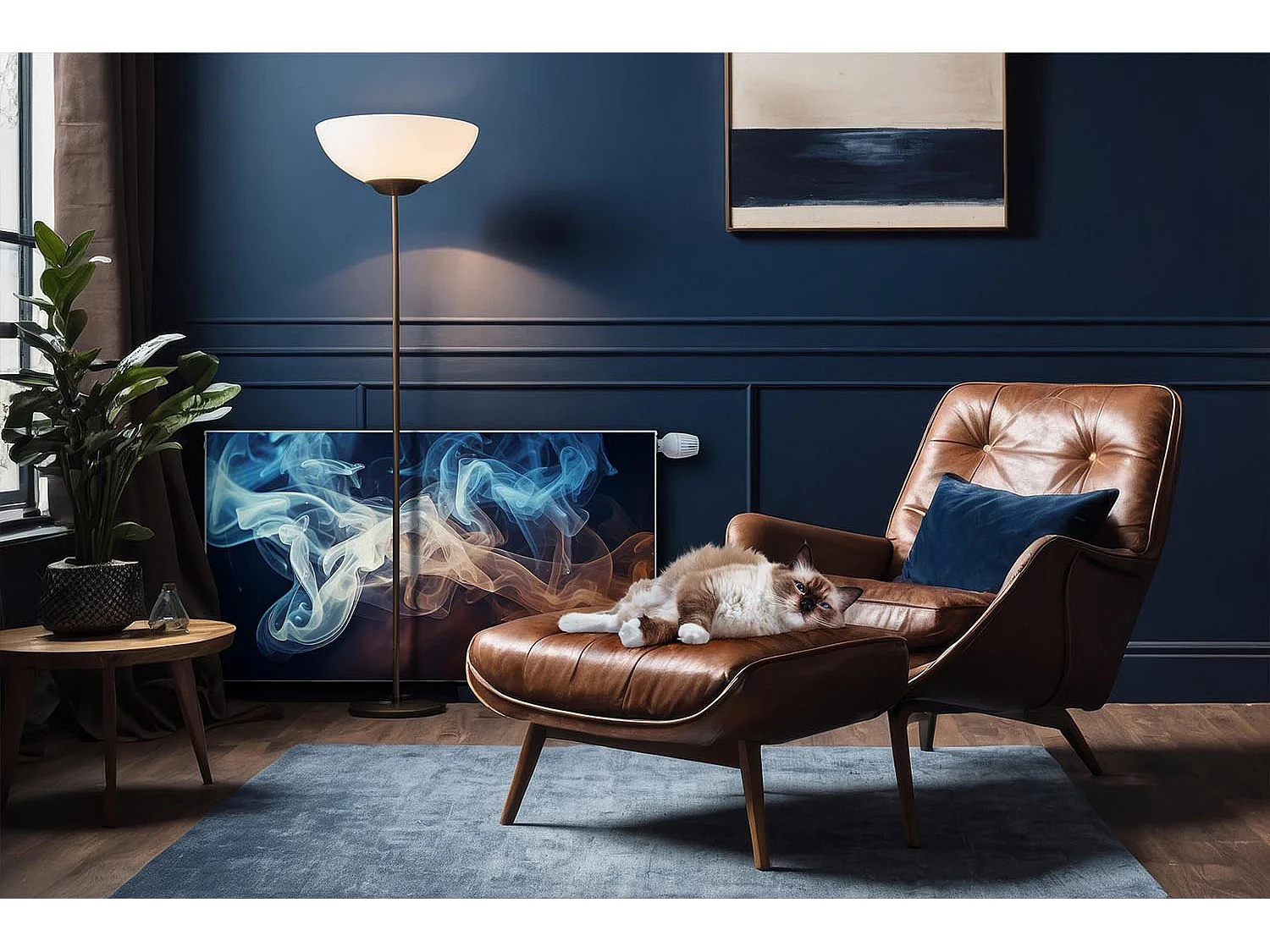 Magnetische Matte für Heizkörper - Farbiger Rauch - 90x60 cm