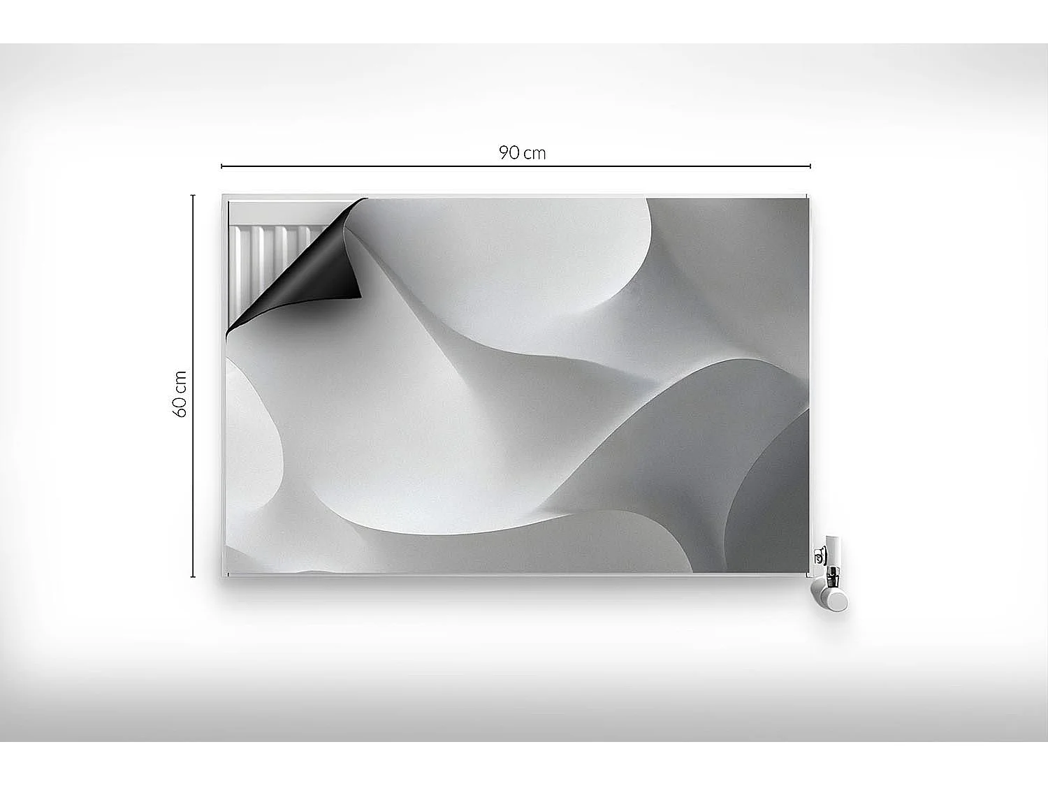 Magnetische Matte für Heizkörper - Abstraktion - 90x60 cm