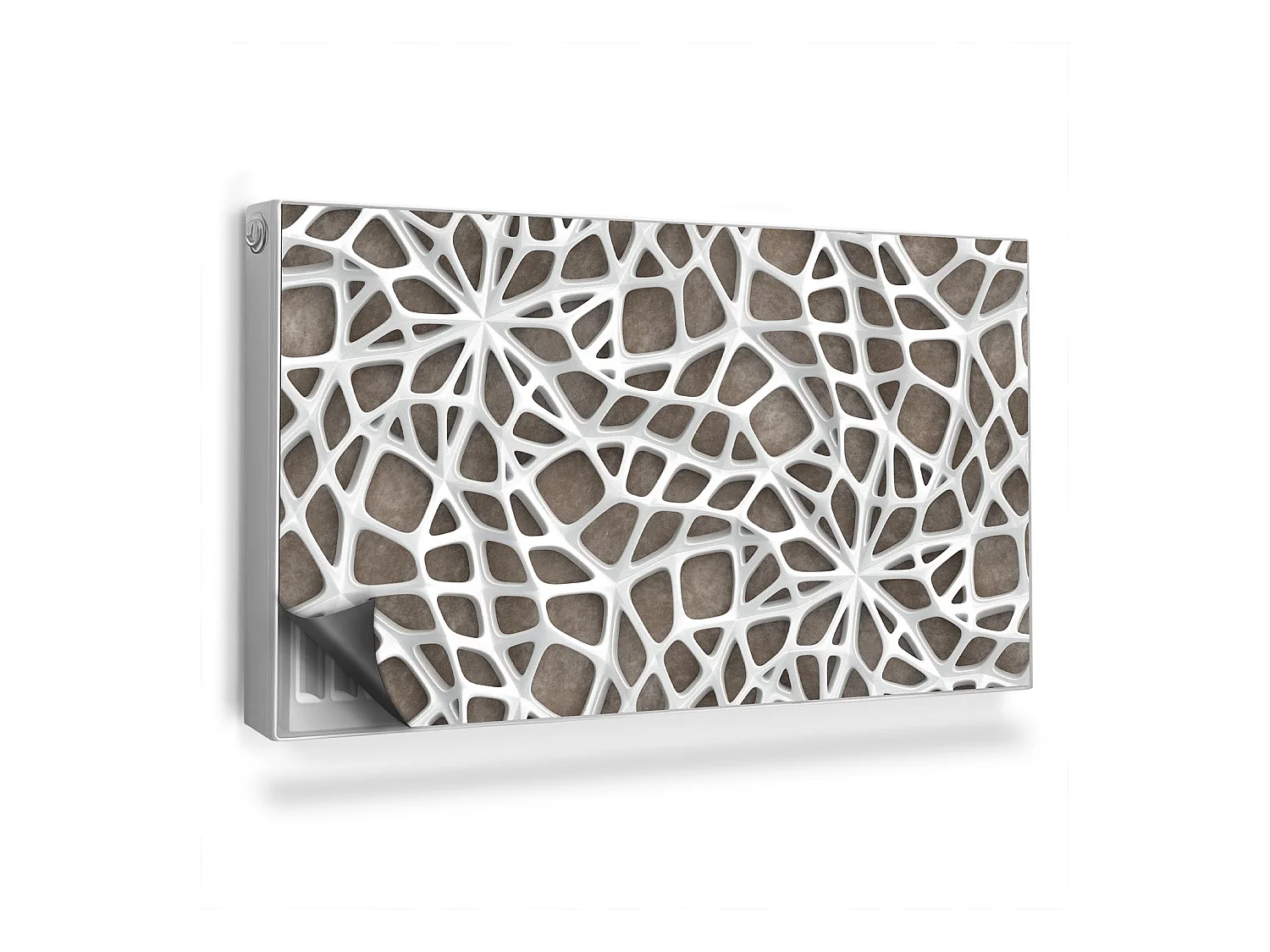 Tapis magnétique pour radiateur - Toile d'araignée - 110x60 cm