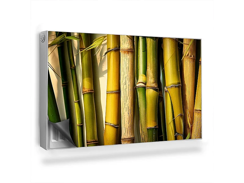 Magnetische Matte für Heizkörper - Bambusstängel - 100x60 cm
