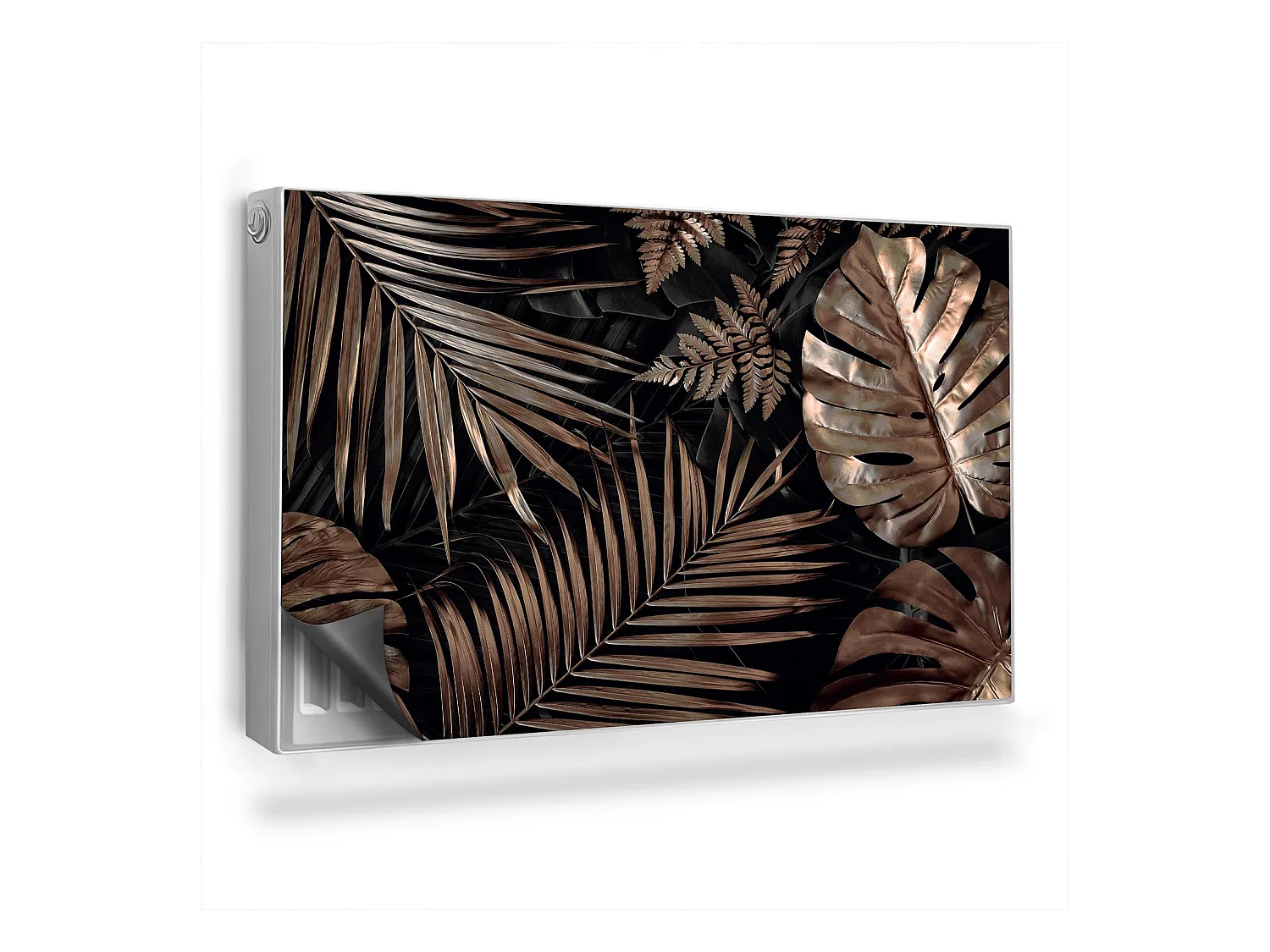 Tapete magnético para radiador - Hojas doradas - 100x60 cm
