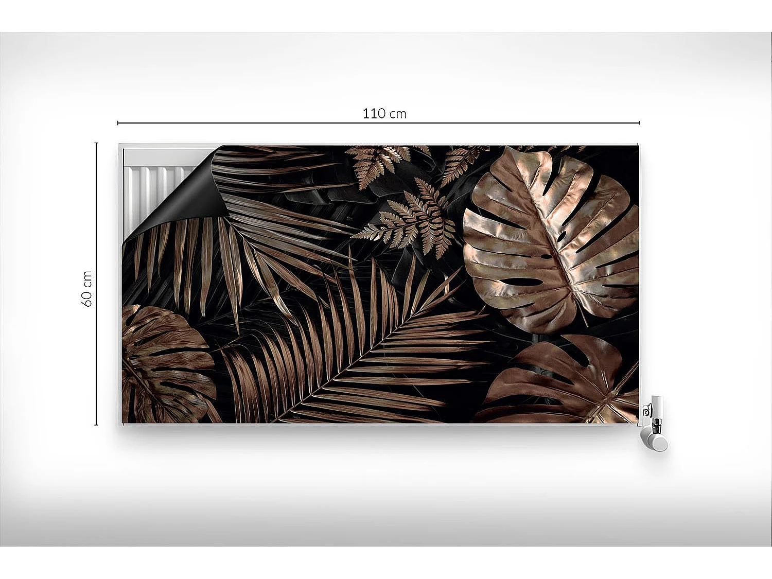 Magnetische Matte für Heizkörper - Goldene Blätter - 110x60 cm