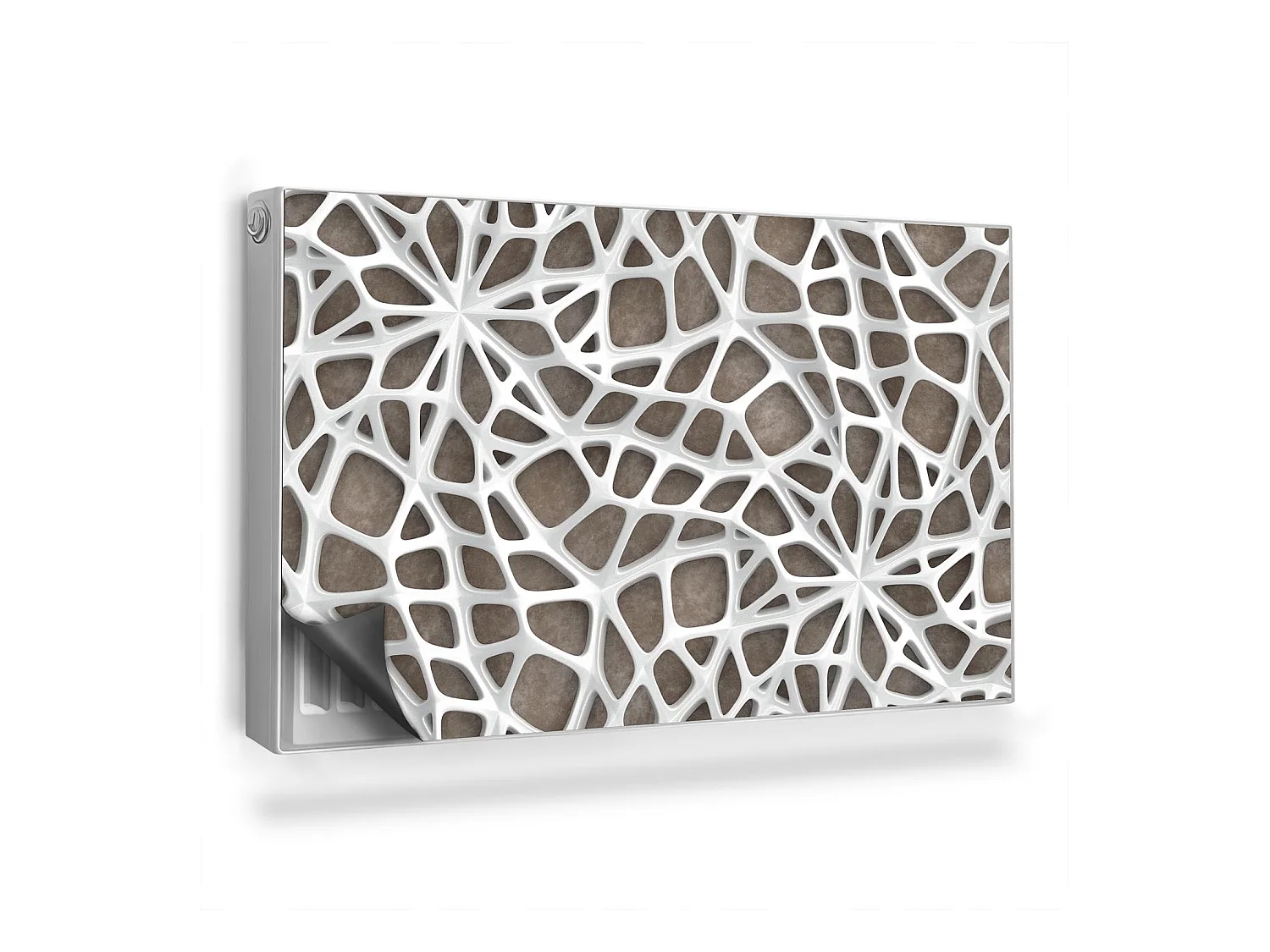 Tapis magnétique pour radiateur - Toile d'araignée - 100x60 cm