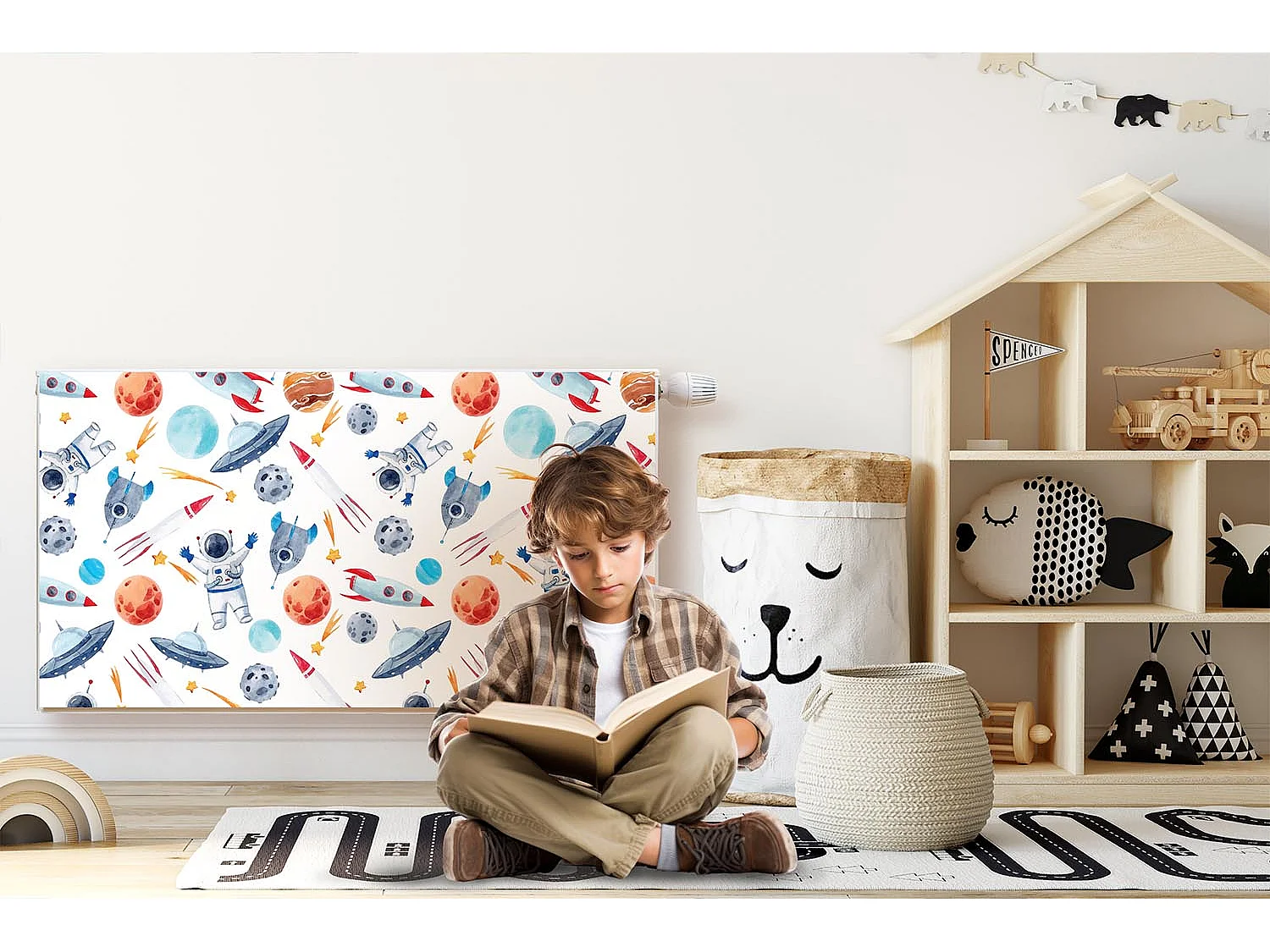 Tapis magnétique pour radiateur - Cosmos - 90x60 cm