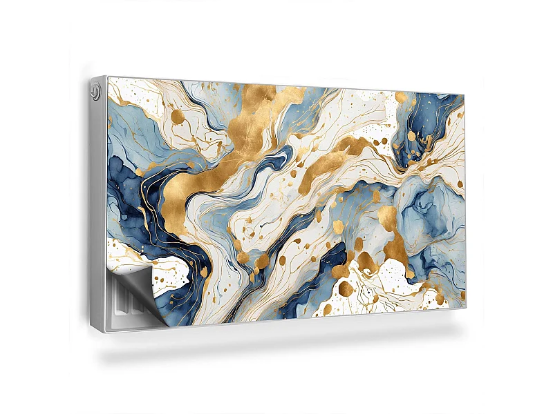 Magnetische mat voor radiator - Abstracte vlekken - 110x60 cm