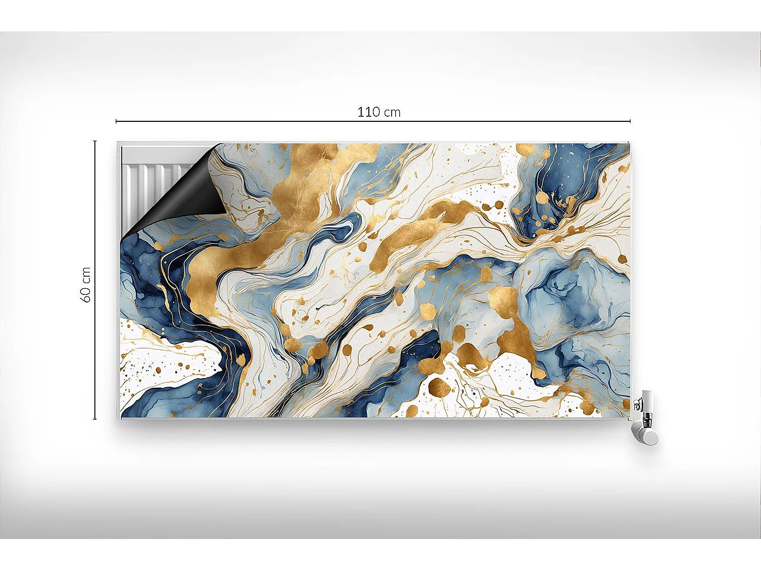 Magnetische Matte für Heizkörper - Abstrakte Flecken - 110x60 cm