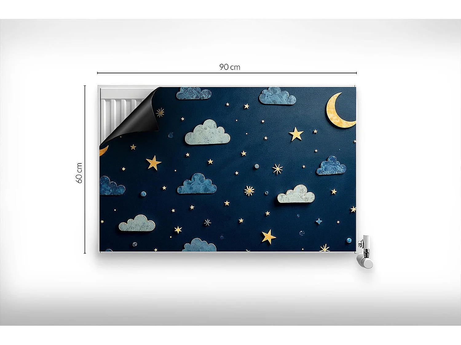 Magnetische Matte für Heizkörper - Nachthimmel - 90x60 cm