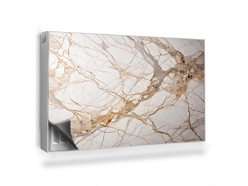 Magnetische mat voor radiator - Marmer - 100x60 cm