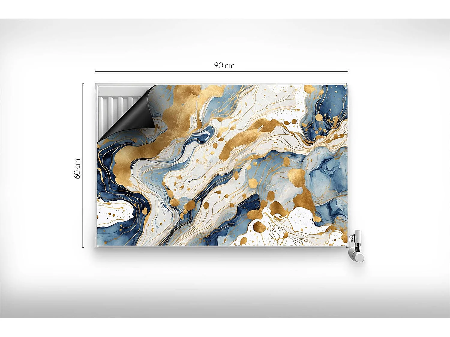 Magnetische Matte für Heizkörper - Abstrakte Flecken - 90x60 cm