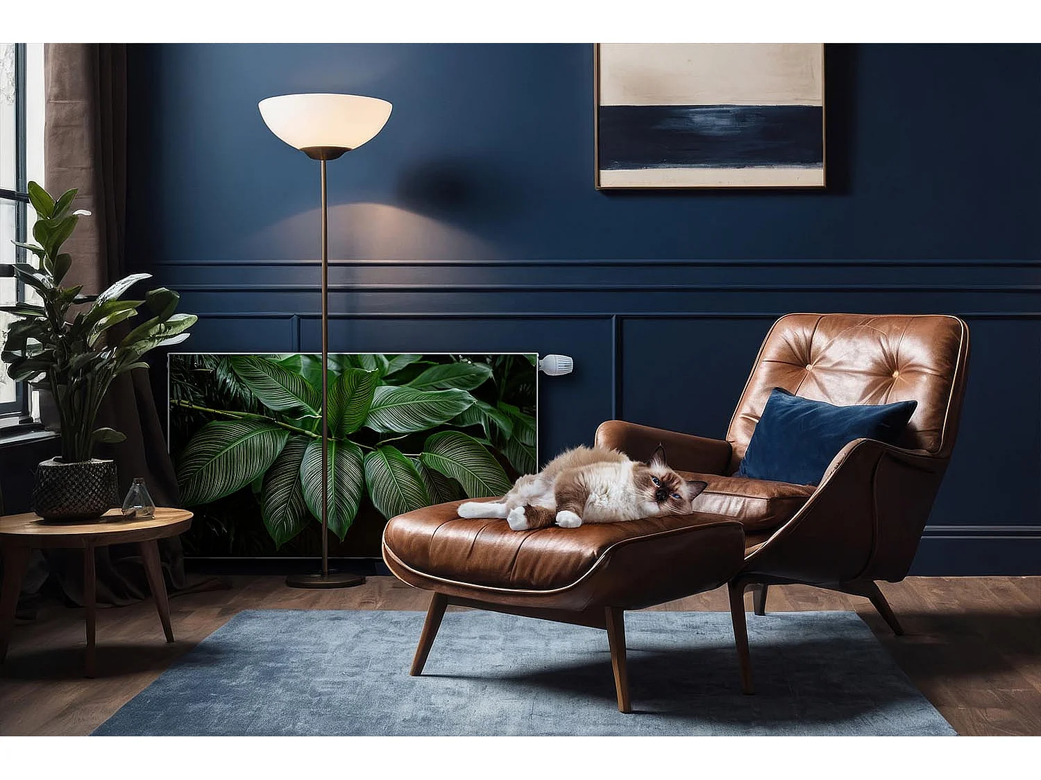 Magnetische Matte für Heizkörper - Tropischer Zweig - 90x60 cm