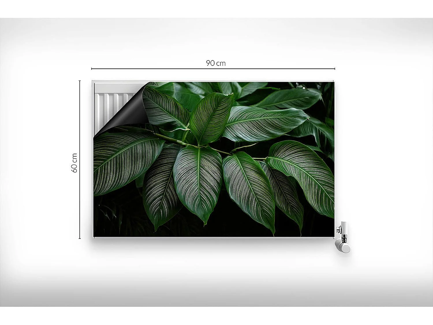 Tapis magnétique pour radiateur - Branche tropicale - 90x60 cm