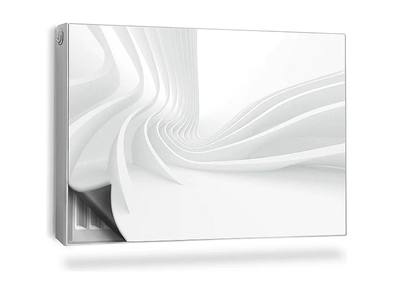 Magnetische mat voor radiator - Geometrische golven - 90x60 cm