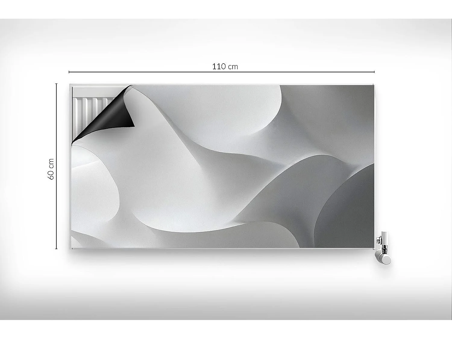 Magnetische mat voor radiator - Abstractie - 110x60 cm