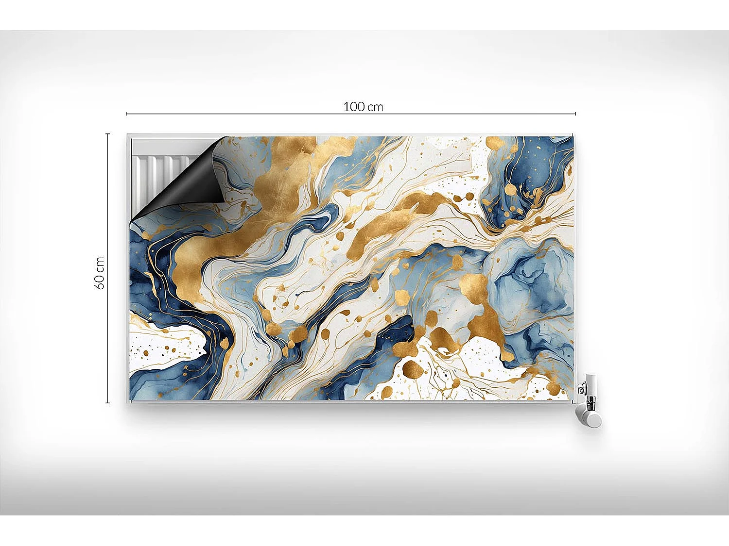 Magnetische Matte für Heizkörper - Abstrakte Flecken - 100x60 cm