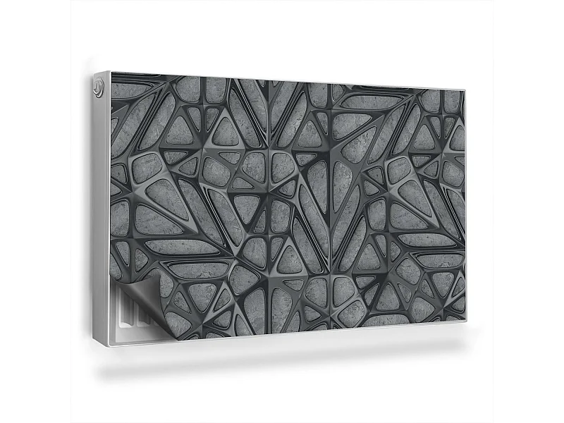 Magnetische Matte für Heizkörper - Metallische Abstraktion - 100x60 cm