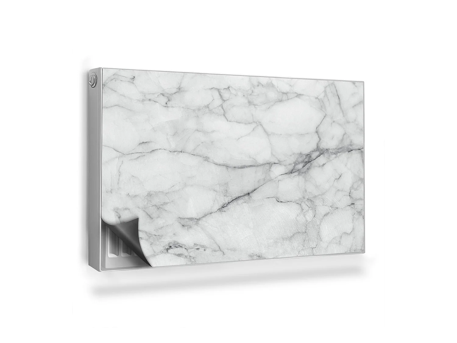 Magnetische mat voor radiator - Gebarsten marmer - 100x60 cm