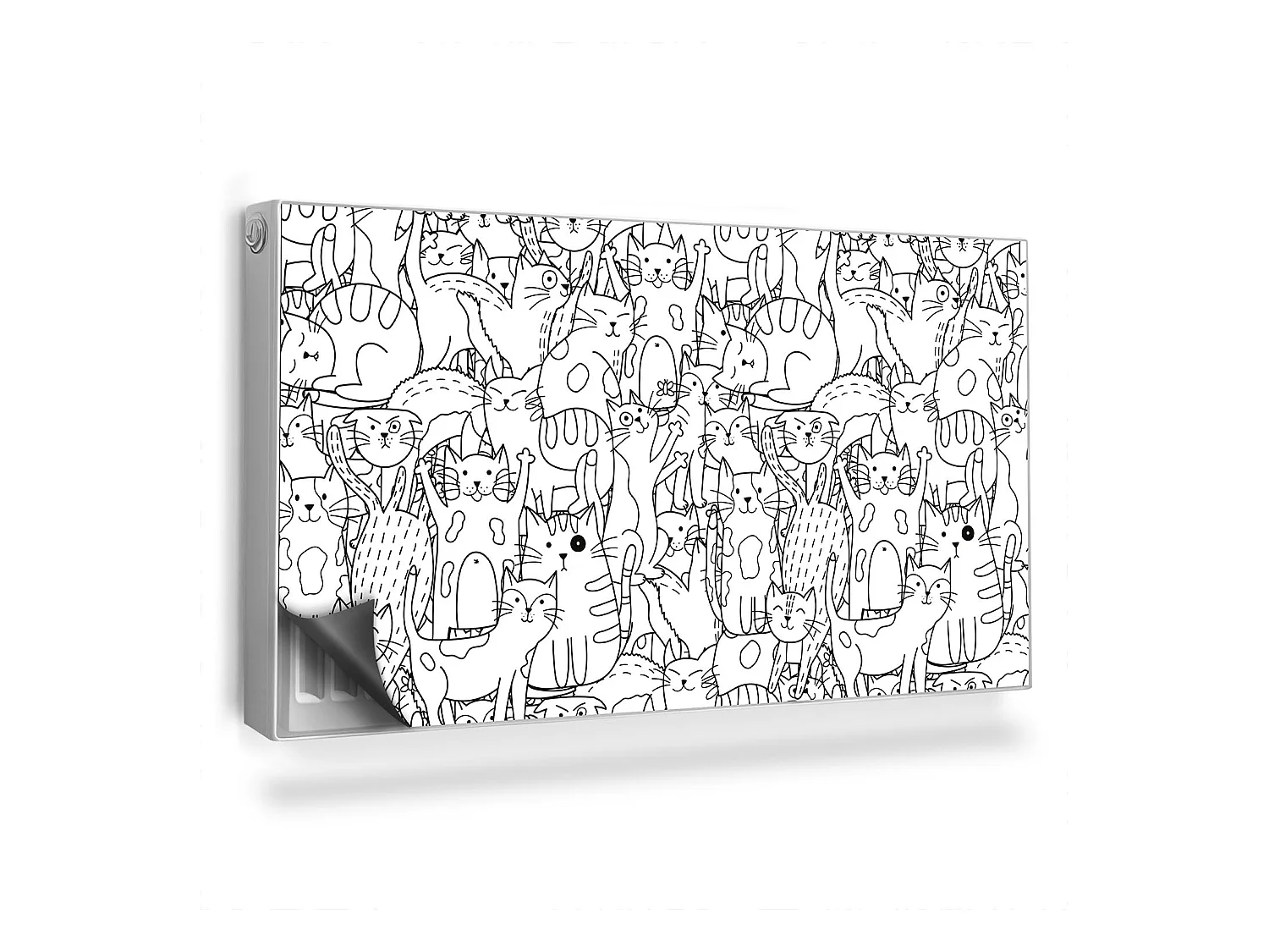 Tapis magnétique pour radiateur - Chats comiques - 110x60 cm