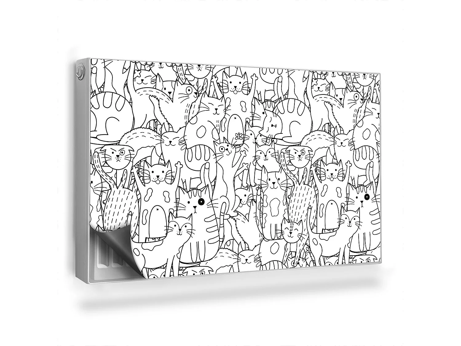 Magnetische Matte für Heizkörper - Lustige Katzen - 100x60 cm