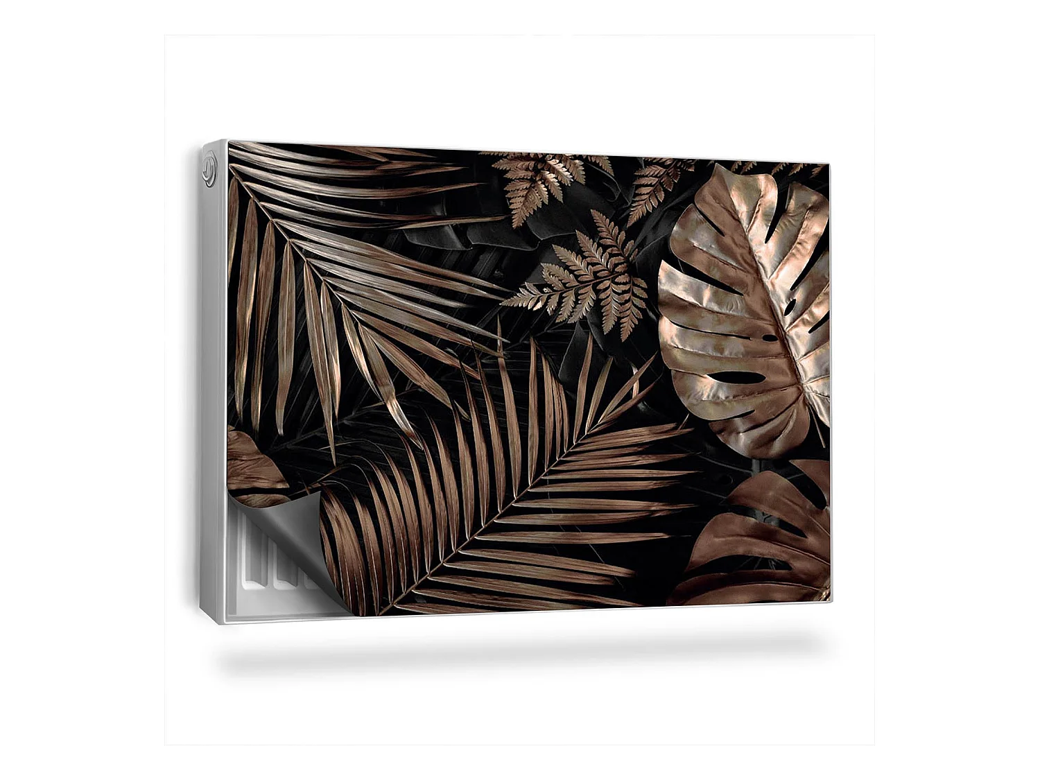 Tapis magnétique pour radiateur - Feuilles dorées - 90x60 cm