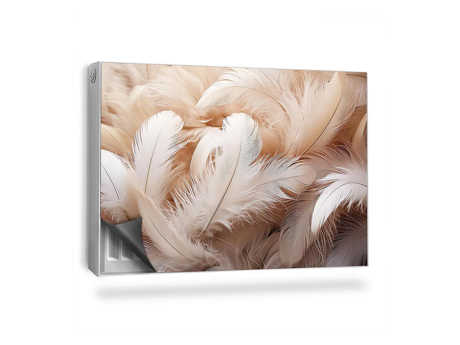Tapis magnétique pour radiateur - Plumes brillantes - 90x60 cm