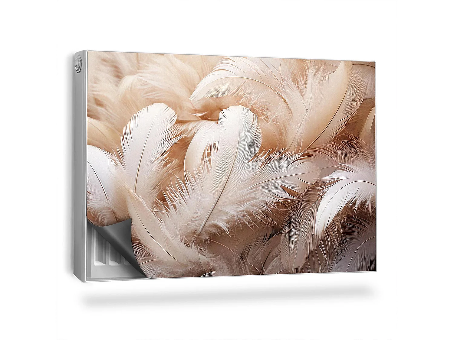 Tapis magnétique pour radiateur - Plumes brillantes - 90x60 cm