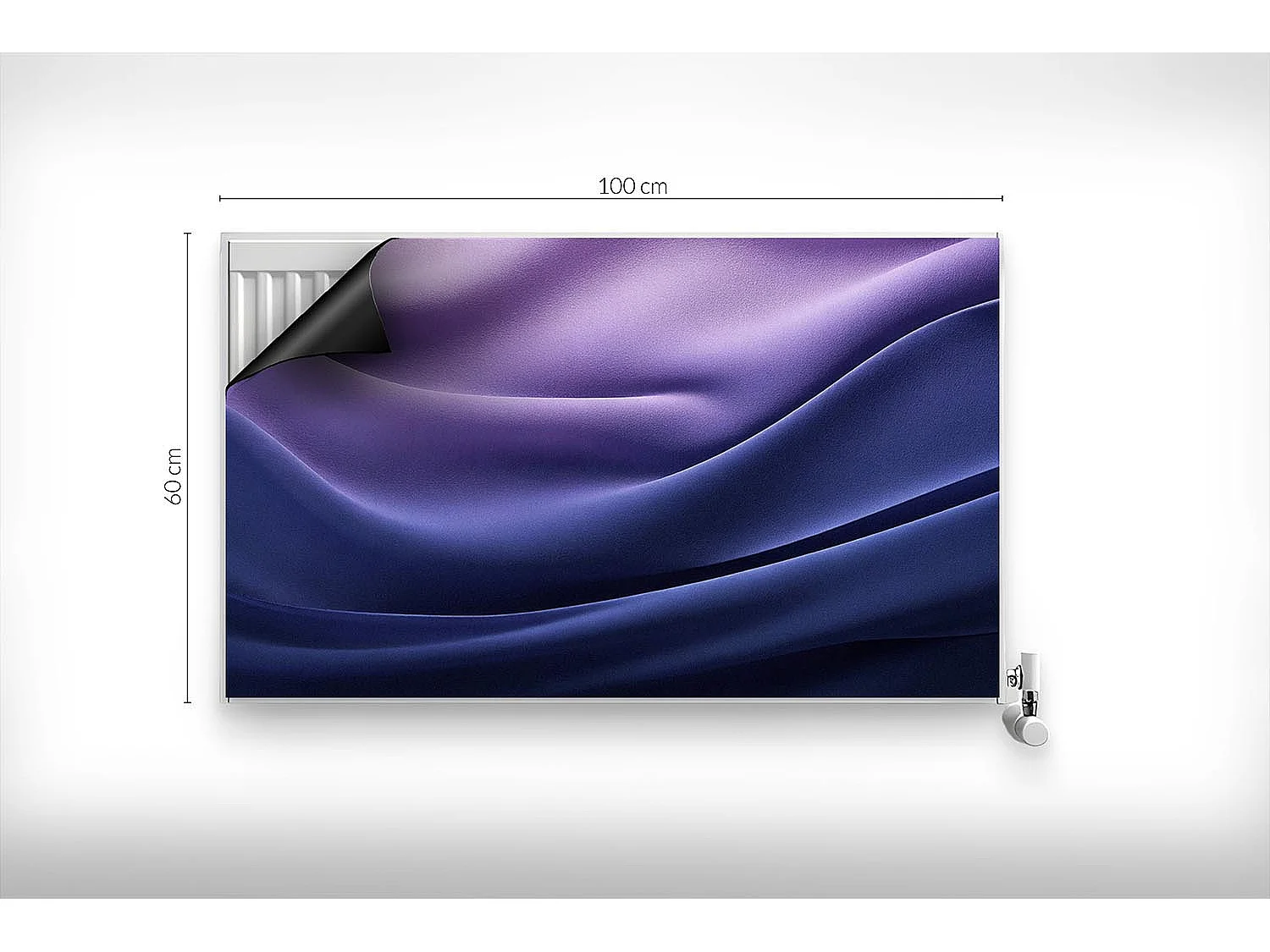 Magnetische Matte für Heizkörper - Satinierter Farbverlauf - 100x60 cm