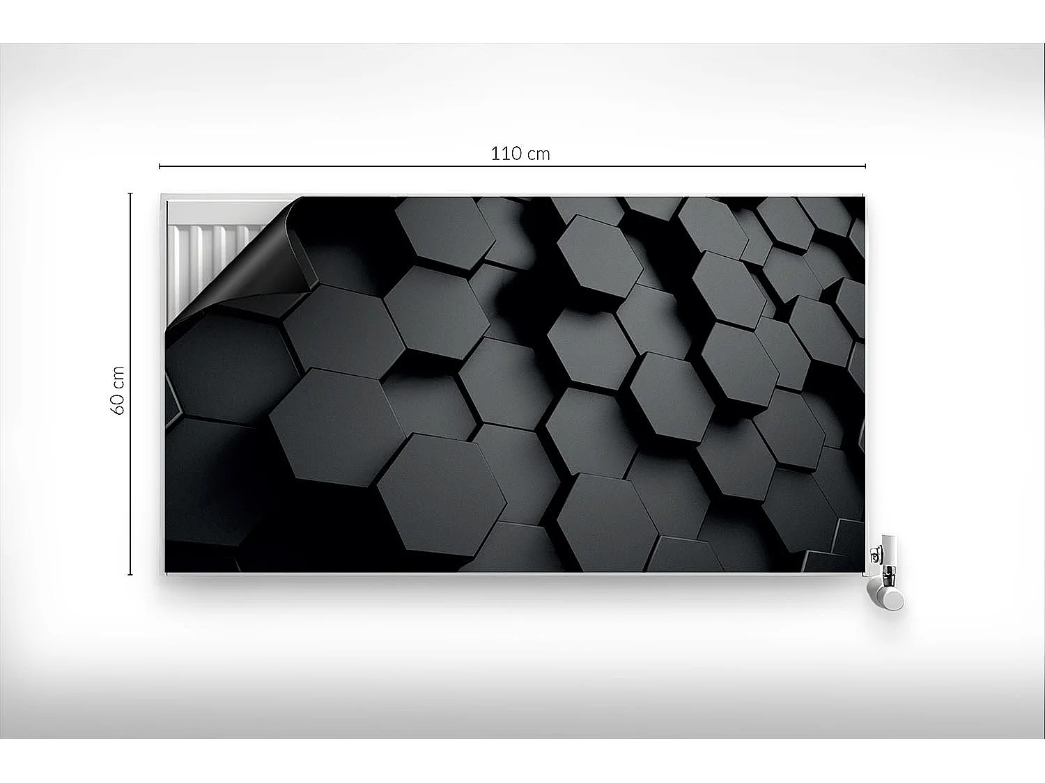 Magnetische Matte für Heizkörper - Geometrische Muster - 110x60 cm