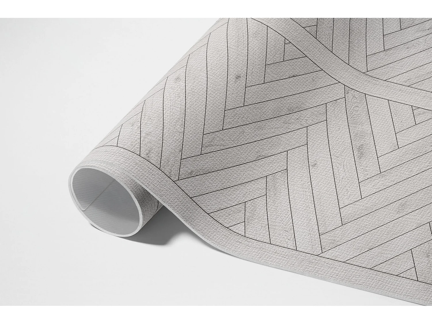 Vinyl tapijt voor buiten, Buitenkleed Visgraat planken - 100x150 cm