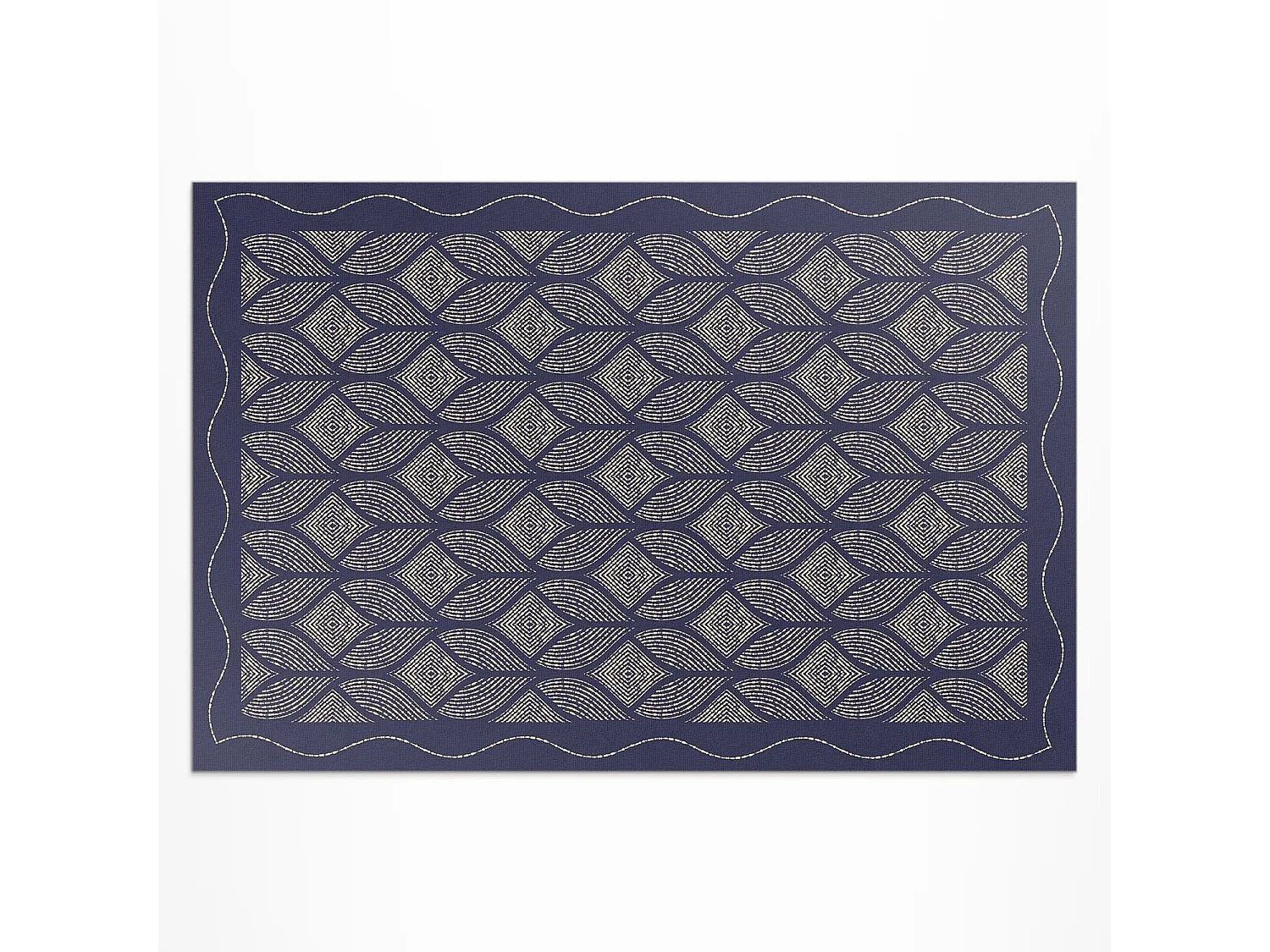Tapis vinyle pour l'extérieur, Moquette d'extérieur Tissage géométrique - 80x120 cm